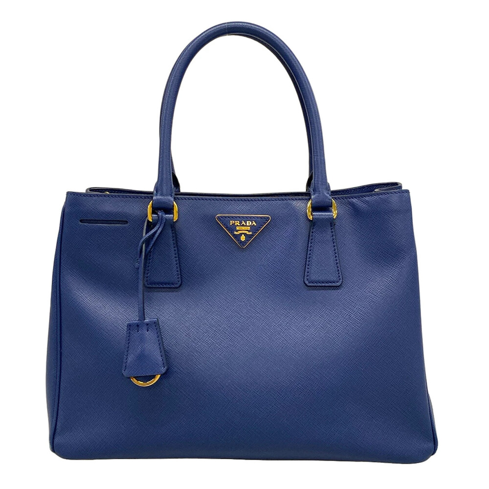 Prada Galleria Medium Bag Blue Leather #335812P13B